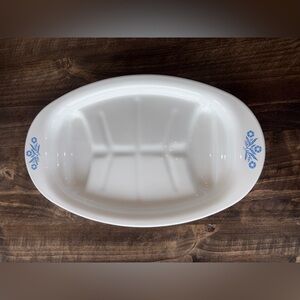 Vintage Corningware Meat Platter In Iconic Blue Cornflower Pattern